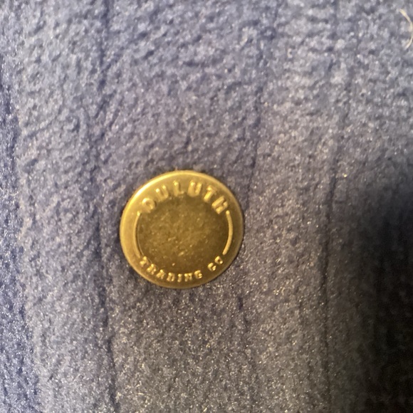 Men’s Duluth Trading Co Shoremans blue Fleece Jacket size medium Royal Blue - Picture 3 of 10